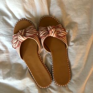 J. Crew Shoes - J. CREW WOMEN’S - Striped Bow Slide Sandal - Sz 8 J. Crew Shoes - J. CREW WOMEN’S - Striped Bow Slide Sandal - Sz 8